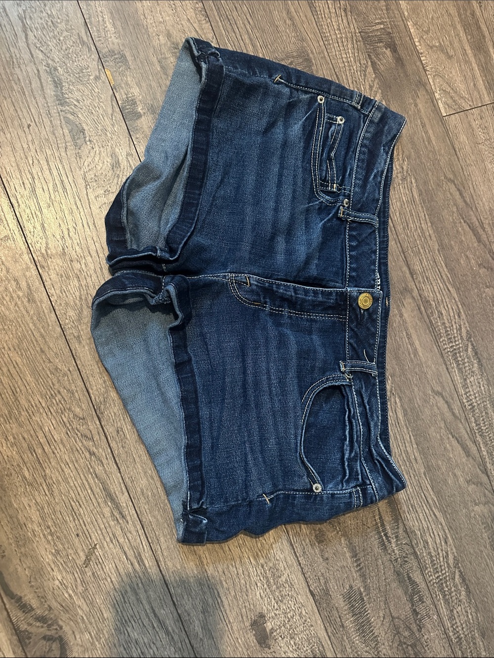 American Eagle Outfitters Dark Indigo Denim Shorts